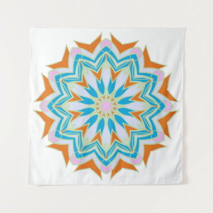 Vintage Mandala, florale Mandala. Orientalische Ma Wandteppich