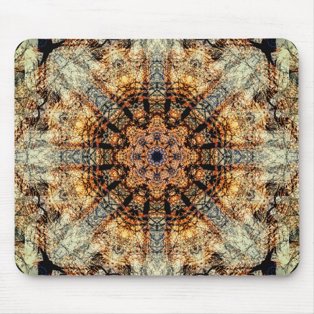 Vintage Mandala-Kunst Mousepad (Vorne)