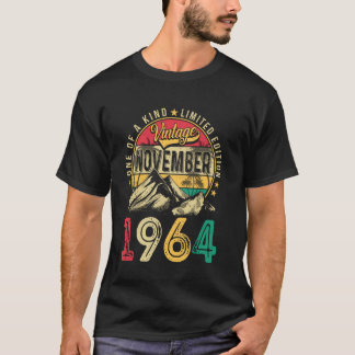 Vintage Männer 60 Jahre altes Geschenk Funny Novem T-Shirt
