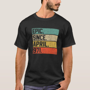 Vintage Männer Frauen 51. Geburtstag Epic Seit 1. T-Shirt