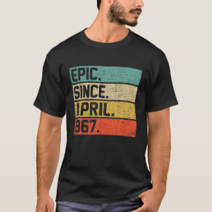 Vintage Männer Frauen 55. Geburtstag Epic Seit 1.  T-Shirt