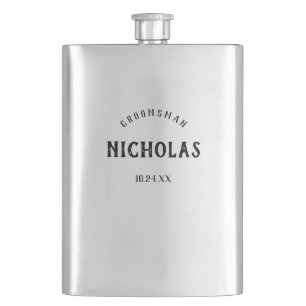Vintage Männlichkeit Personalisiertes Geschenk f Flachmann