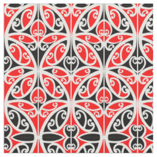 Vintage-Maori-Neuseeland-Stammeskunst-Muster Stoff