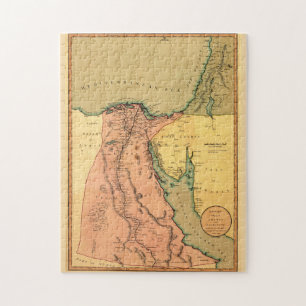 Vintage Map of Egypt (1800) Puzzle