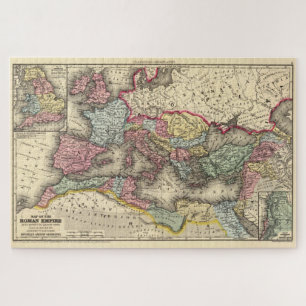 Vintage Map of The Roman Empire (1873) Puzzle