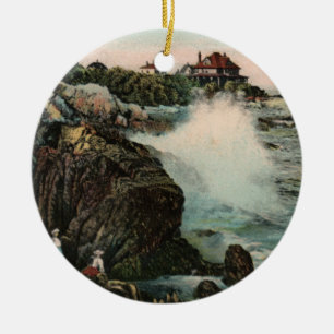 Vintage-Marblehead-Schmuck Keramikornament