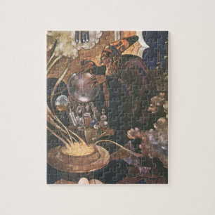 Vintage Märchen, Aladdin und die magische Lampe Puzzle