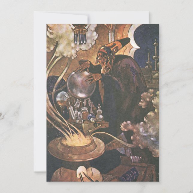 Vintage Märchen, Aladdin und Magic Lamp (Vorderseite)