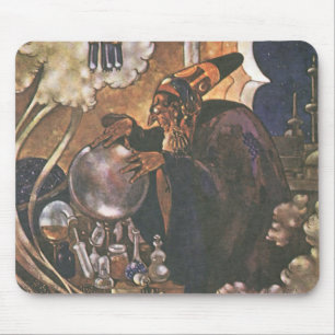 Vintage Märchen, Aladdin und Magic Lamp Mousepad