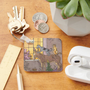 Vintage Märchen, Bremer Stadtmusiker, Hauman Schlüsselanhänger