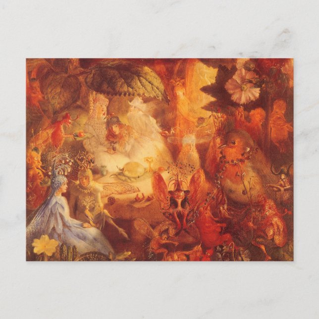 Vintage Märchen Der Gefangene Robin von Fitzgerald Postkarte (Vorderseite)