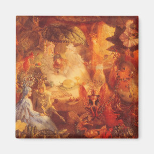 Vintage Märchen Die gefangene Rotkehlchen von Fitz Magnet
