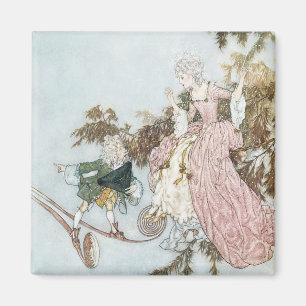 Vintage-Märchen Dornröschen von Edmund Dulac Magnet