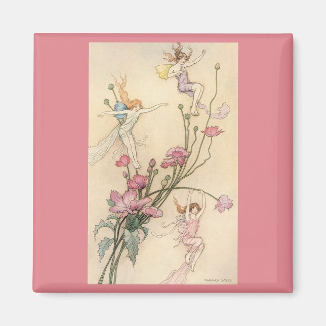 Vintage Märchen, drei Spirituosen gefüllt mit Freu Magnet (Vorne)