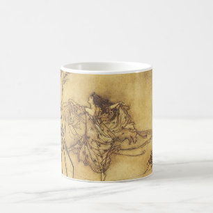 Vintage Märchen, Fairy's Tightrope von Rackham Kaffeetasse