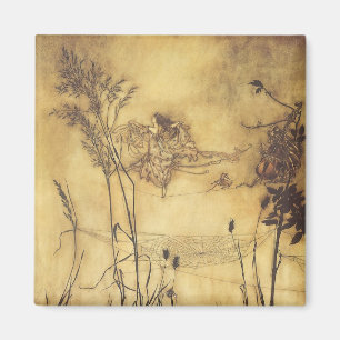 Vintage Märchen, Fairy's Tightrope von Rackham Magnet