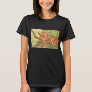 Vintage Märchen, Froschprinzessin am Teich T-Shirt