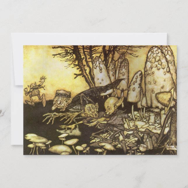 Vintage Märchen, Gruppe der Arbeiter von Rackham (Vorderseite)