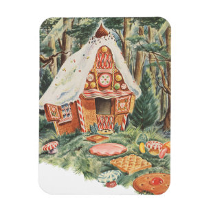 Vintage Märchen, Hänsel und Gretel Candy House Magnet