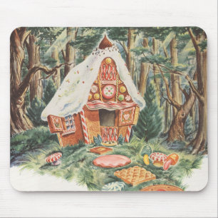 Vintage Märchen, Hänsel und Gretel Candy House Mousepad