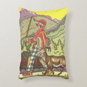 Vintage Märchen, Junge und Nordwind, Hauman Dekokissen