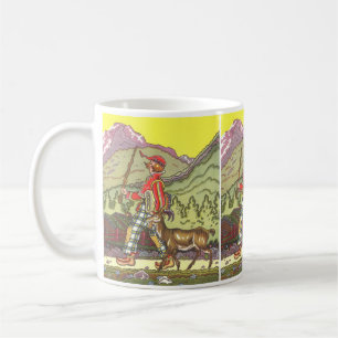 Vintage Märchen, Junge und Nordwind, Hauman Kaffeetasse