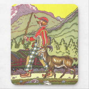 Vintage Märchen, Junge und Nordwind, Hauman Mousepad