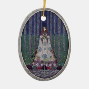 Vintage Märchen Kunst Keramik Ornament