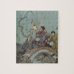 Vintage Märchen, Nachtigall von Edmund Dulac Puzzle