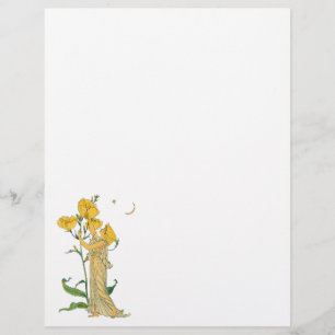 Vintage Märchen, Nachtkerze, Walter Crane Flyer