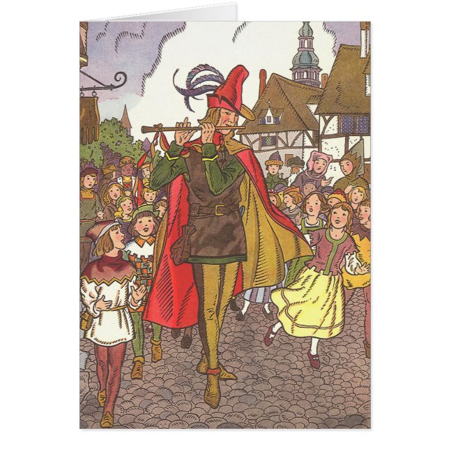 Vintage Märchen Piper von Hamelin von Hauman (Vorne)