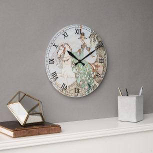 Vintage Märchen, Prinzessin Minette, Kay Nielsen Große Wanduhr