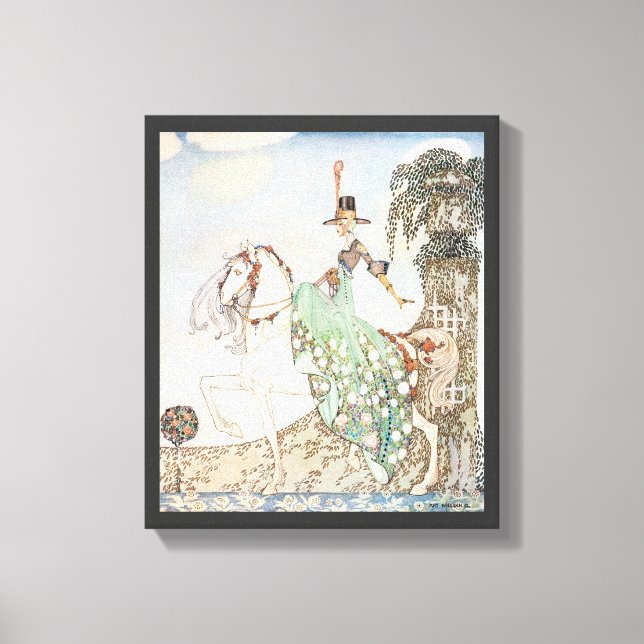 Vintage Märchen, Prinzessin Minette, Kay Nielsen Leinwanddruck (Vorderseite)