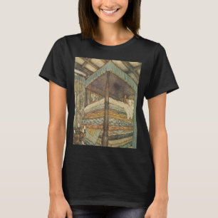 Vintage Märchen, Prinzessin und Erbse, Edmund Dula T-Shirt