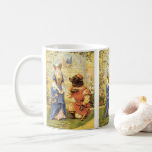Vintage Märchen, Schönheit und Bestie Tasse