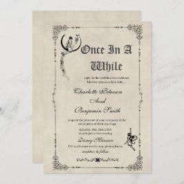 Vintage Märchen-Storybook-Hochzeit Einladung