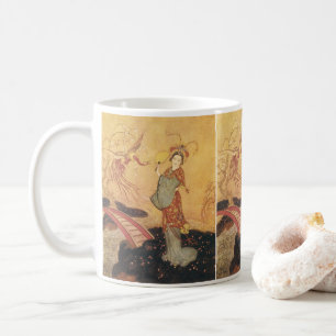 Vintage Märchenprinzessin Badoura, Edmund Dulac Kaffeetasse