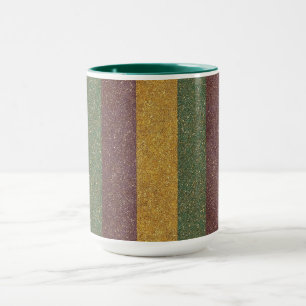 Vintage Mardi Gras gestreift Tasse