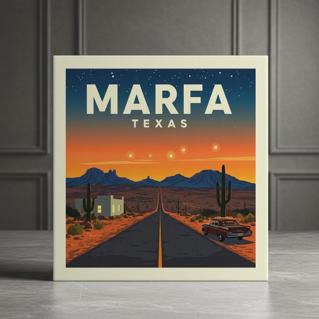 Vintage Marfa Texas Fliese (Von Creator hochgeladen)