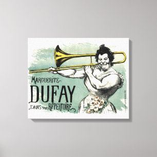 Vintage Marguerite Dufay Posaune Leinwanddruck