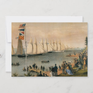 Vintage-Maritim, New York Yacht Club Regatta Einladung