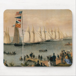Vintage-Maritim, New York Yacht Club Regatta Mousepad