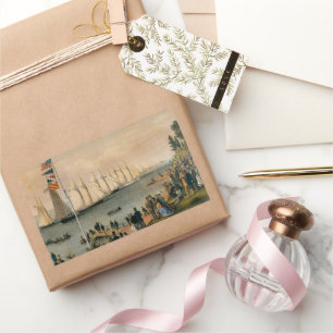 Vintage Maritime, New York Yacht Club Regatta Rechteckiger Aufkleber