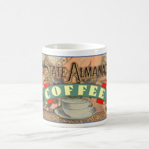 VINTAGE Marke "STAAT ALMANAC COFFEE" Kaffeetasse