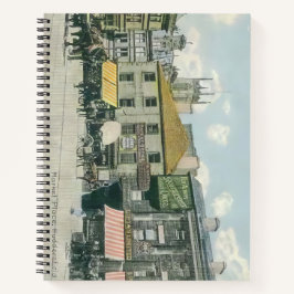 Vintage Marktszene - Huddersfield Marketplace Notizbuch