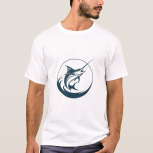 Vintage Marlin Angel-Logo - Retro Salzwasserfisch T-Shirt