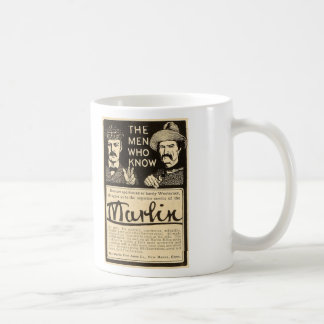Vintage-Marlin-Feuerwaffen-Gewehr-Werbung-Kaffeeta Tasse