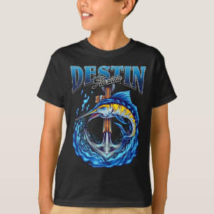 Vintage Marlin Nautischer Anker Destin Florida Fis T-Shirt