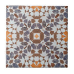 Vintage marokkanische Mosaik Orange Blue Keramik T Fliese<br><div class="desc">Ein Vintager marokkanischer Mosaik im Stile eines beängstigenden Fliesenmusters. Bio Pinselstriche und gebeutelte Waschbecken für einen erdigen Stil und ein antikes Ambiente. Orange blaue Farbtöne.</div>