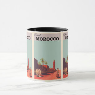 Vintage Marokko: Exotischer Reiseurlaub Tasse